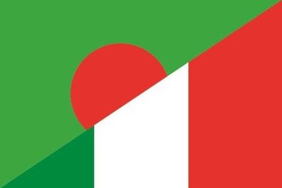 Fahne Flagge Bangladesch-Italien Premiumqualität