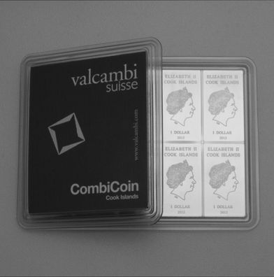 ESG Valcambi CombiCoin10 x 10 Gramm 999 Silbertafel Silber mit Zertifikat in Box