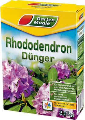 2,78€/ kg Garten Magie Spezialdünger Rhododünger Moorbeetpflanzen Dünger 2,5kg