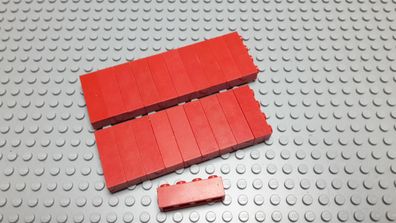 Lego 20 Basic Steine 1x4 hoch Rot 3010 Legos haben Kratzer