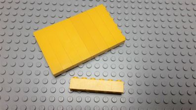 Lego 10 Basic Steine 1x6x1 Gelb 3009 Legos haben Kratzer