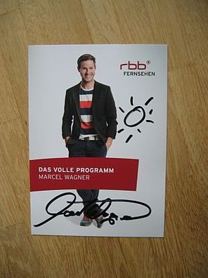 RBB Fernsehmoderator Marcel Wagner - handsignertes Autogramm!!!