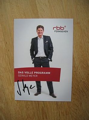 RBB Fernsehmoderator Gerald Meyer - handsignertes Autogramm!!!
