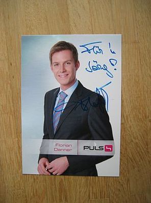 Puls4 Fernsehmoderator Florian Danner - handsigniertes Autogramm!!!