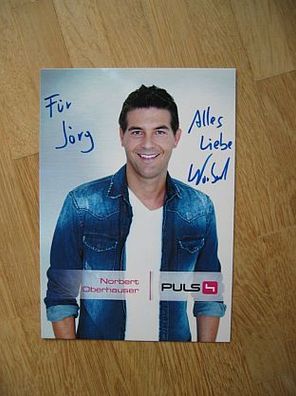 Puls4 Fernsehmoderator Norbert Oberhauser - handsigniertes Autogramm!!!
