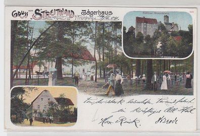 63850 Mehrbild Ak Gruß vom Streitwald bei Frohburg Jägerhaus 1904