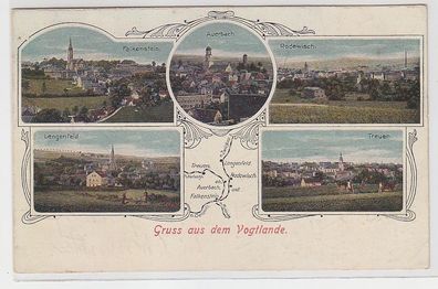 64190 Mehrbild Ak Gruß aus dem Vogtlande 1921