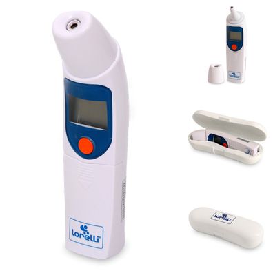 Lorelli Infrarot Thermometer für Stirn und Ohr, LCD-Display, Aufbewahrungsbox