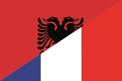 Fahne Flagge Albanien-Frankreich Premiumqualität