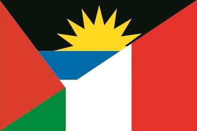 Fahne Flagge Antigua-Italien Premiumqualität