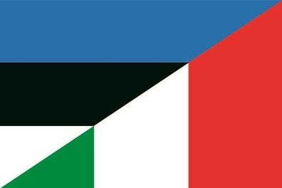 Fahne Flagge Estland-Italien Premiumqualität