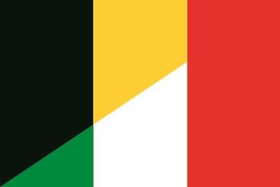 Fahne Flagge Belgien-Italien Premiumqualität