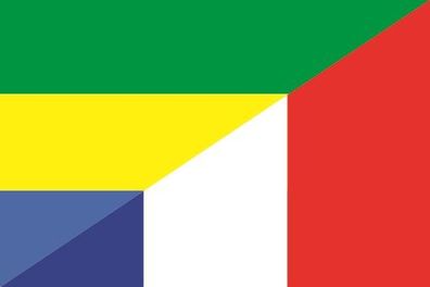 Fahne Flagge Gabun-Frankreich Premiumqualität