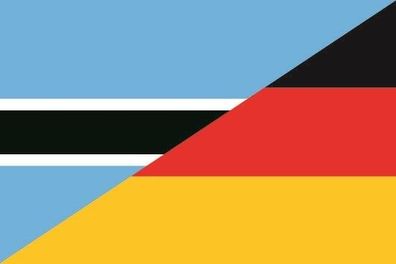 Fahne Flagge Botswana-Deutschland Premiumqualität