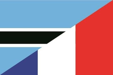 Fahne Flagge Botswana-Frankreich Premiumqualität