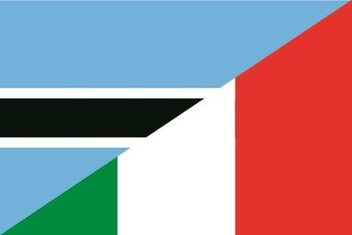 Fahne Flagge Botswana-Italien Premiumqualität