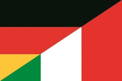 Fahne Flagge Deutschland-Italien Premiumqualität