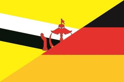 Fahne Flagge Brunei-Deutschland Premiumqualität