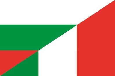 Fahne Flagge Bulgarien-Italien Premiumqualität