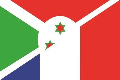 Fahne Flagge Burundi-Frankreich Premiumqualität