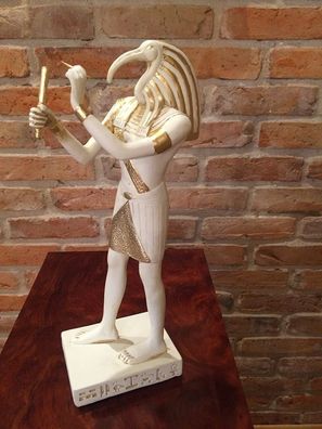 Toth wunderschön Hand bemalt Schreiber Mythologie Ägypten Antik Design Tischdeko Art