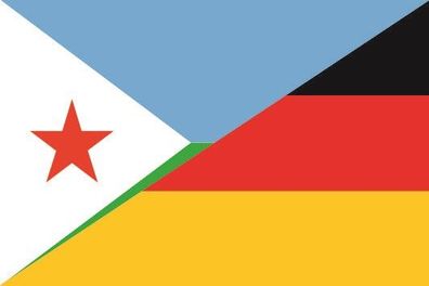 Fahne Flagge Dschibouti-Deutschland Premiumqualität
