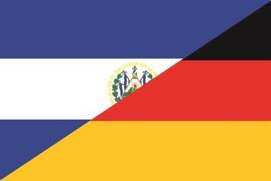 Fahne Flagge El Salvador-Deutschland Premiumqualität