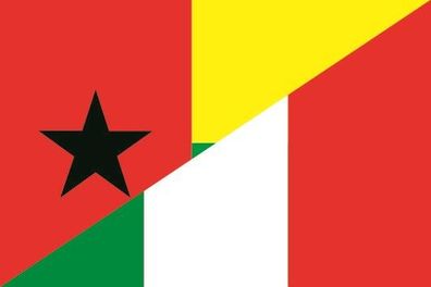 Fahne Flagge Guinea-Bissau-Italien Premiumqualität