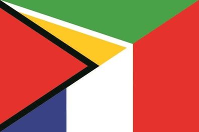 Fahne Flagge Guyana-Frankreich Premiumqualität
