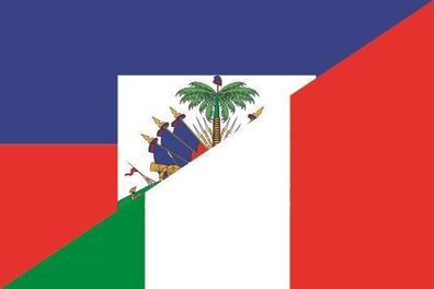 Fahne Flagge Haiti-Italien Premiumqualität
