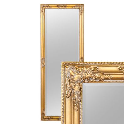 Wandspiegel BESSA gold-antik 160x60cm barock Design Spiegel pompös Holzrahmen