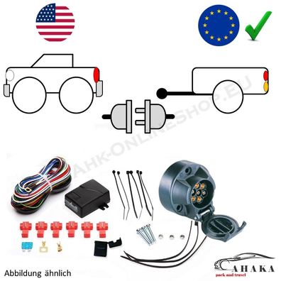Universal Elektrosatz für US-Importfahrzeuge 7-polig - unterstützt LED
