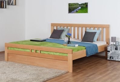 Jugendbett "Easy Premium Line" K8 inkl. 1 Abdeckblende, 200 x 200 cm Buche Vollh