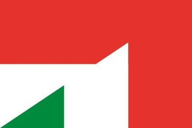 Fahne Flagge Indonesien-Italien Premiumqualität