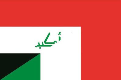 Fahne Flagge Irak-Italien Premiumqualität