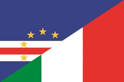 Fahne Flagge Kap Verde-Italien Premiumqualität