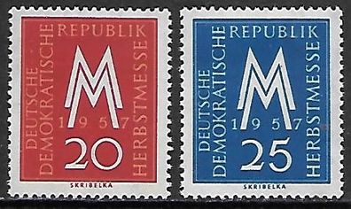 DDR postfrisch Michel-Nummer 596-597