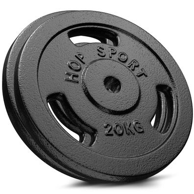 Hop-Sport 40 kg Hantelscheiben 2x20 kg Ø30mm Gusseisen Gewichte Hanteln Set
