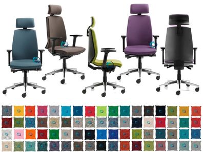 Mayer Drehstuhl 2480 myCONTRACT LINE, div. Optionen, Stoff-Bezüge in vielen Farben