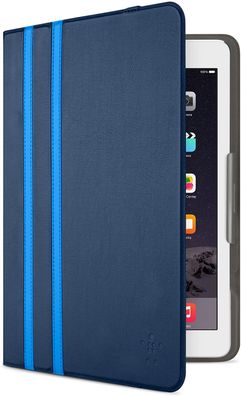Belkin Universal 10'' Twin Stripe Hülle für Apple iPad Air 1 und 2 - Dunkelblau