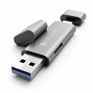 Satechi Aluminum USB-C Kartenlesegerät - Space Gray (Grau)