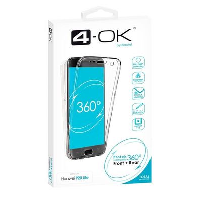 4-OK 360 Protek Case für Huawei P20 Lite - Transparent