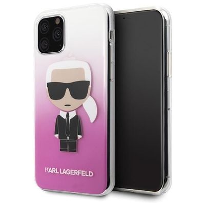 Karl Lagerfeld Iconic Gradient Case für Apple iPhone 11 - Pink