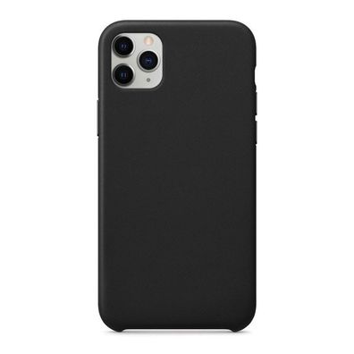 4-OK Silk Eco-Leather Cover für Apple iPhone 11 Pro Max - Schwarz