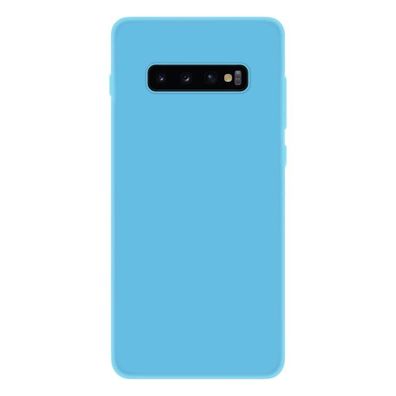 4-OK Slim Colors Schutz Hülle für Samsung Galaxy S10 - Pastel Blue