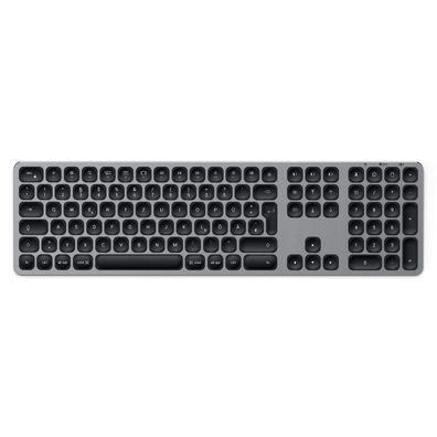 Satechi Bluetooth Keyboard Full in Deutsch aus Aluminium - Space Grey (Grau)