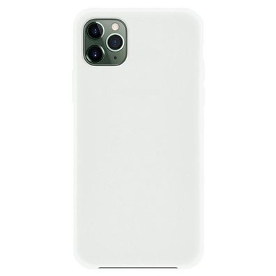4-OK Silk Cover für Apple iPhone 11 Pro Max mit Samt-Innenfutter - Weiss