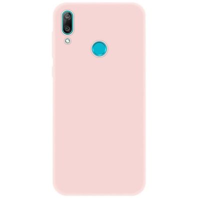 4-OK Slim Colors Schutz Hülle für Huawei Y7 (2019) - Pastel Pink