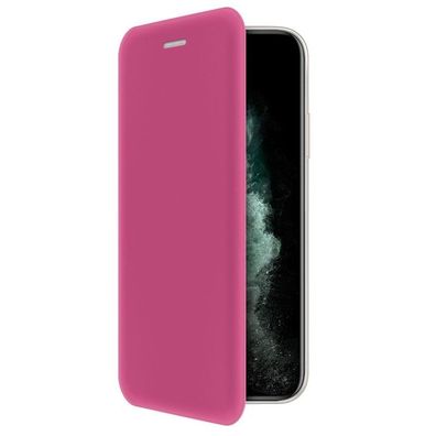 4-OK Book Shell Schutz Etui mit Magnetverschluss für Apple iPhone 11 Pro - Pink