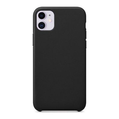 4-OK Silk Eco-Leather Cover für Apple iPhone 11 - Schwarz